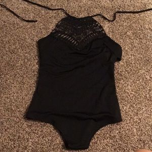 Crochet top swim/body suit